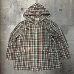 90s vintage checked anorak parka