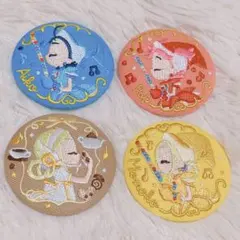 おジャ魔女どれみ 刺繍缶バッジ あいこ ももこ ぽっぷ