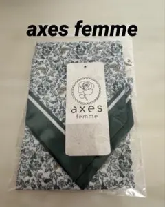 ◡̈♡未使用‧✧̣̇‧axes femme 花柄スカーフ グリーン