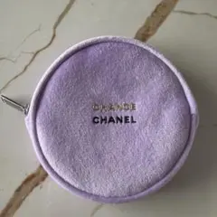 シャネル チャンス ノベルティ ポーチ ラウンド型 パープル
