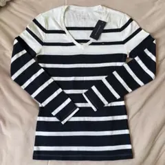 【新品タグ付き】Tommy Hilfiger 長袖ストライプTシャツ