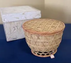 茶道具 清風篭炭斗 淡々斎好 和田菁竺作 風炉用 炭斗 共箱 - メルカリ