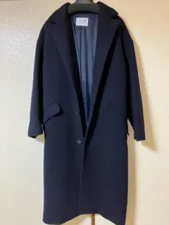 URBAN RESEARCH ウールオーバーサイズチェスターコート ネイビー