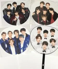 SixTONES 集合 ジャンボうちわ Jr.祭り８•8 カウコン 4枚