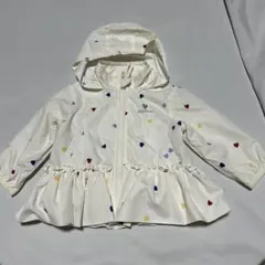 【美品】プティマイン　ハート　ウインドブレーカー　80㎝