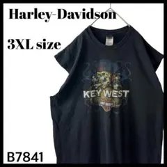 ハーレーダビッドソン パイレーツ スカル 両面プリント タンクトップ 黒 3XL