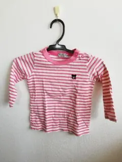 ダブルB　80　ロンティー　ボーダー　女の子