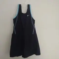 新品　ナイキ　キュロットタイプ　ワンピース水着　ネイビー　140cm