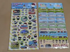 JR限定　サンリオキャラクターズ新幹線 ぷっくりシール　ぷに鉄シール