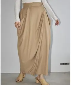TODAYFUL　トゥデイフル　ドレープサテンスカート　2023　ロング　36