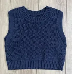 UNIQLOベビーニットベスト80㎝ネイビー
