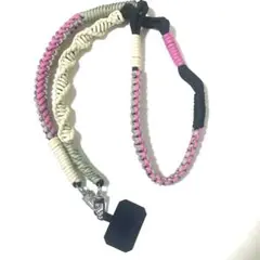美品スマホストラップショルダーストラップパラコード⭐️スマホストラップホルダー付き