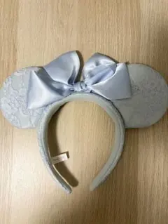 ディズニー 水色 レースカチューシャ