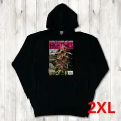 HITIMES ハイタイムス ピンク フライヤー　黒　パーカー 2XL
