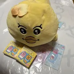 5点セット んぽちゃむ いっしょにねんねBIGぬいぐるみ キーホルダー