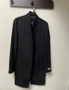 ZARA ザラ コート ブラック 黒　スーツ　 ロングコート　メンズ　M ウール