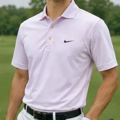 NIKE GOLF ナイキゴルフ ポロシャツ XL ライトピンク メンズ 半袖