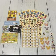 シールまとめ売り　ディズニー、クレヨンしんちゃん、キティちゃん