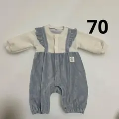 西松屋　70サイズ　フリル付きロンパース