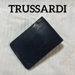 【希少】TRUSSARDI（トラサルディ） 本革二つ折り財布 札入れ レザー