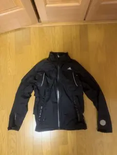 adidas ブラック ウィンドブレーカー