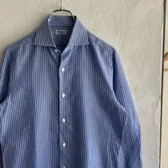 新品 CANTATE 定番 ギザ コットン ストライプ シャツ カンタータ