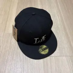 Stussy LA刺繍 59FIFTYキャップ ブラック 7 3/8