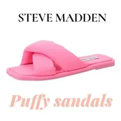 STEVE MADDEN パッファーサンダル ピンクのサムネイル