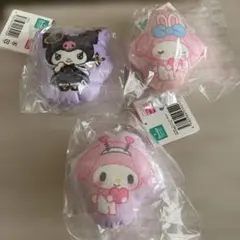 サンリオ　記念キーホルダー　マイメロディ・クロミ ぬいぐるみ　キーホルダーセット