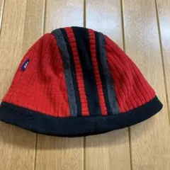 GAP KIDS フリース帽子 52-54cm 赤・黒・グレー