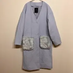 w closet ダブルクローゼット　レディース　エコウールファーポケットコートのサムネイル