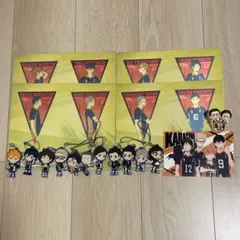 ハイキュー　烏野高校　ラバスト、シール、クリップ、ポストカードセット　一番くじ