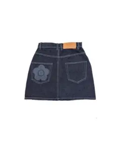 AZUL & MARY QUANT デニムミニスカート Sサイズ フラワー刺繍