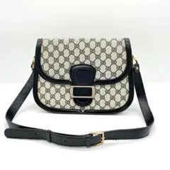 希少カラー【GUCCI】ショルダーバッグ　GGスプリーム　PVC ネイビー