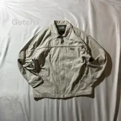 Gotchaコットン製ベージュワークジャケットY2Kサーファースケーター