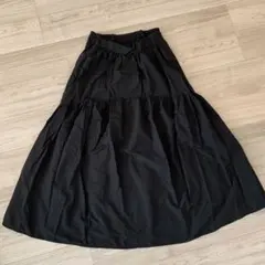 GRL ロングフレアスカート ブラックのサムネイル