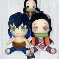 SALE✨鬼滅の刃　BIGぬいぐるみVol.3 禰豆子　伊之助＋おまけ付き