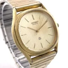 【稼働】SEIKO ツインクォーツ ドルチェ 腕時計 メンズ ヴィンテージ