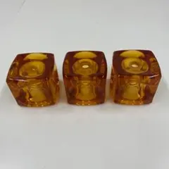 キシマ　キューブ　ペンダントライト　アンバー キューブのみ3個セット