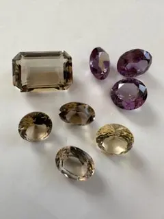 天然石　ルース　裸石　原石　アクセサリー　材料　素材　まとめ売り　8個