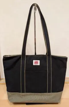 ☆しゅうちょう様専用☆倉敷産帆布　トートバッグ A4サイズ可能　カーキ、黒色