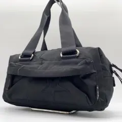 【未使用級】アニエスベーボヤージュ トートバッグ ミニボストン ナイロン 黒色