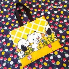 手提げバッグ ハンドメイド 布バッグ レトロバッグ
