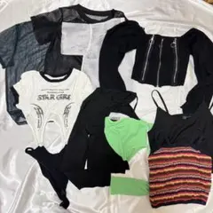 ダンス衣装 発表会 レディース トップス まとめ売り 8点セット