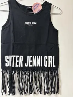 SISTER JENNI フリンジタンクトップ 黒のサムネイル