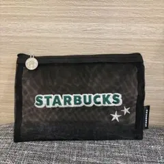 新品未使用　STARBUCKS メッシュポーチ ブラック　ポーチ