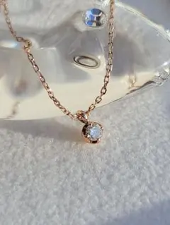 ☆to様★4℃ K10 PG ネックレス ダイヤモンド