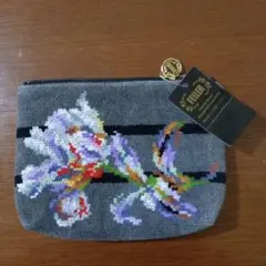 タグ付き未使用　フェイラーグレーポーチ