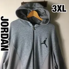 希少レア　ヴィンテージAIR JORDAN 刺繍ロゴ　グレー　3XL