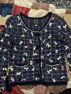 Cynthia Rowley ネイビー カーディガン サイズ2のサムネイル